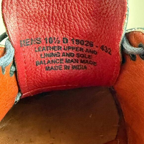 Florsheim by Duckie Brown Teal Leather Brogue Oxfords Men’s 10.5D Heritage Prep - Picture 10 of 16